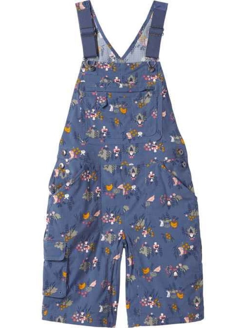Duluth Trading Co. Garden Gnome Heirloom Gardening Short Overalls- Women's Small